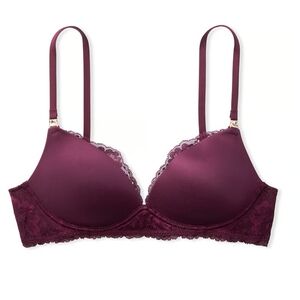 Victoria's Secret Body by Victoria Nursing Bra Sz 36 DDD Maroon Burgendy color